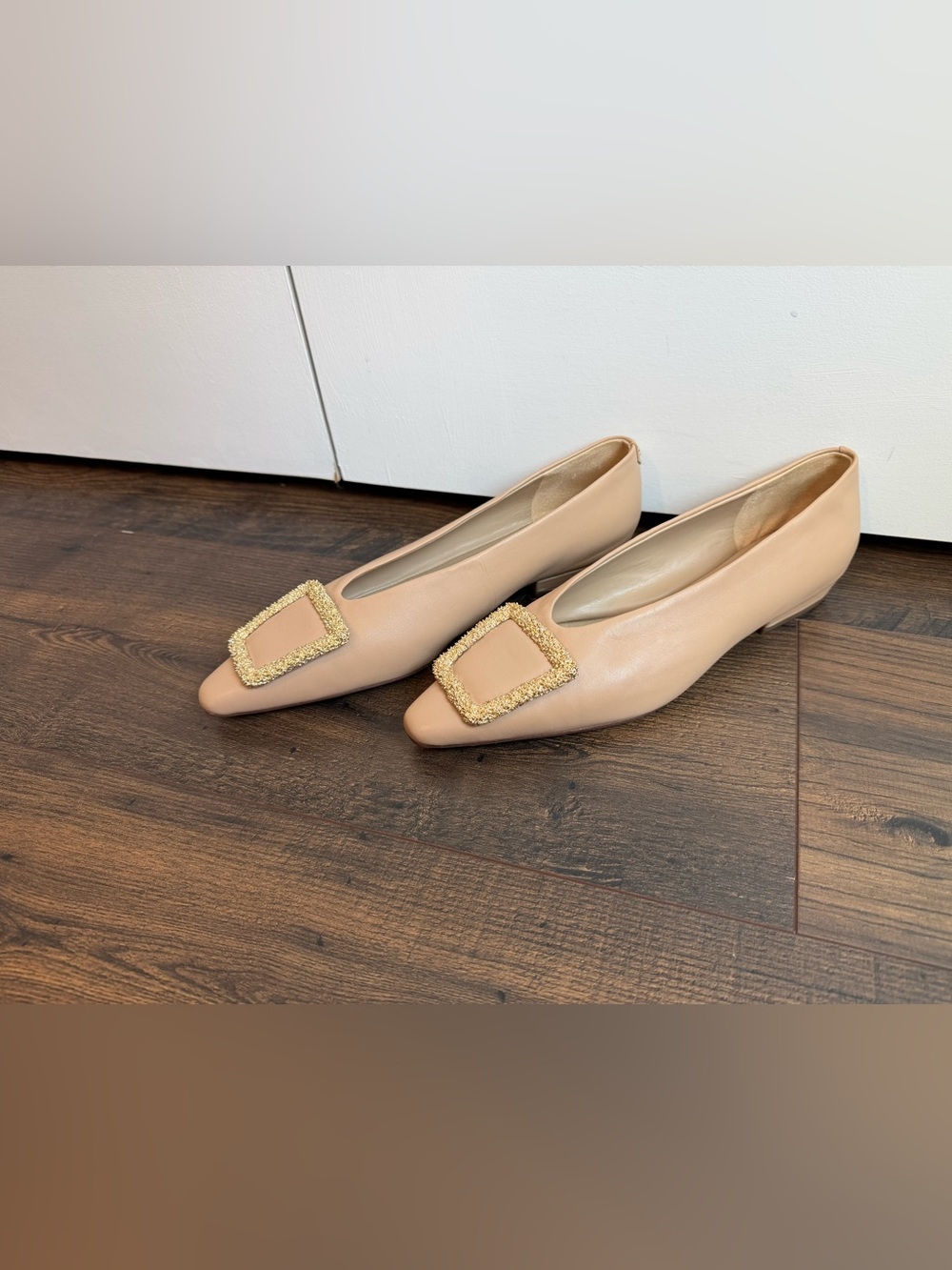 Sam Edelman Janina Pointed Toe Flats Macadamia NWOT Size 8